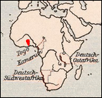 Lage von Togo.